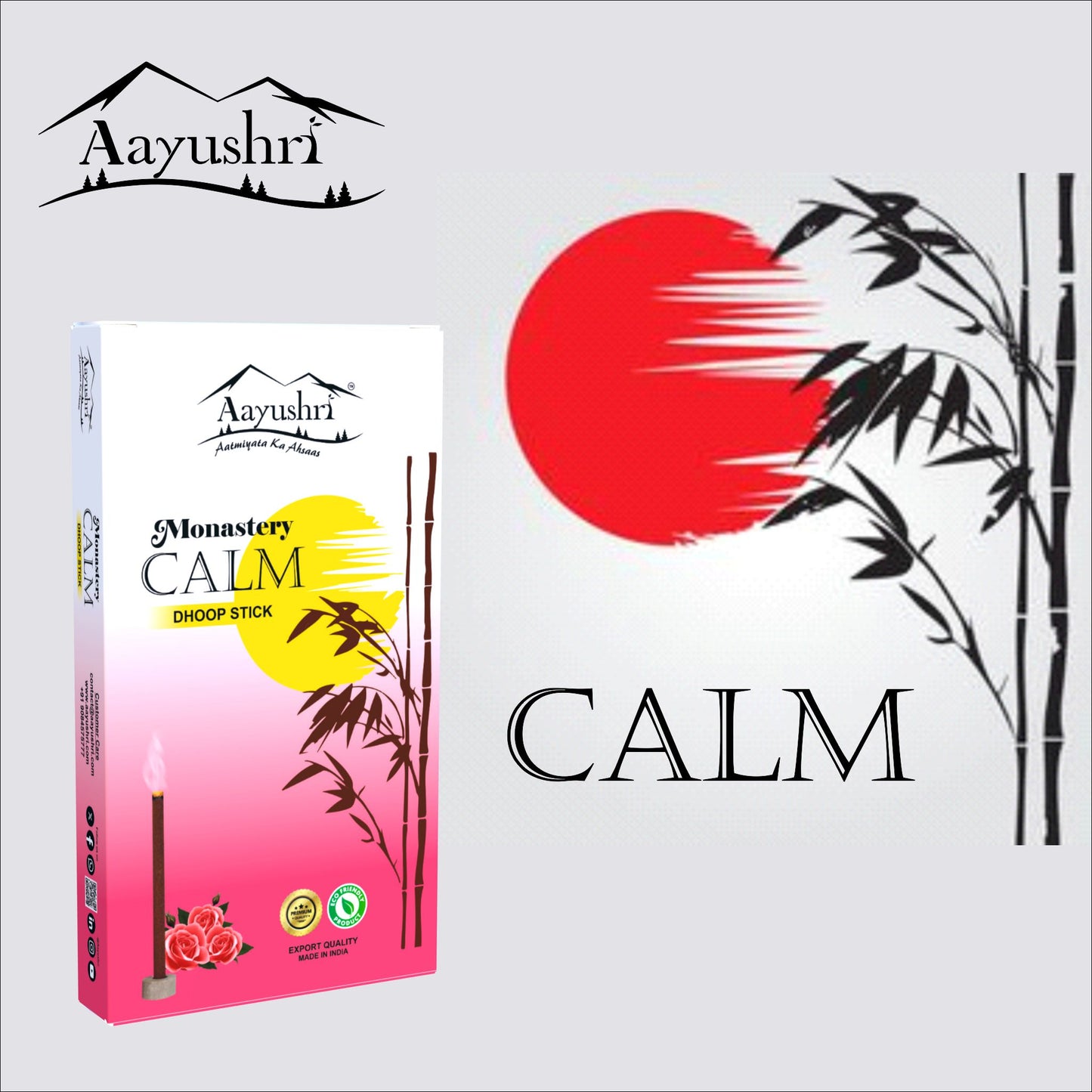 Monastery: Calm  (Charcoal free Dhoop Stick)