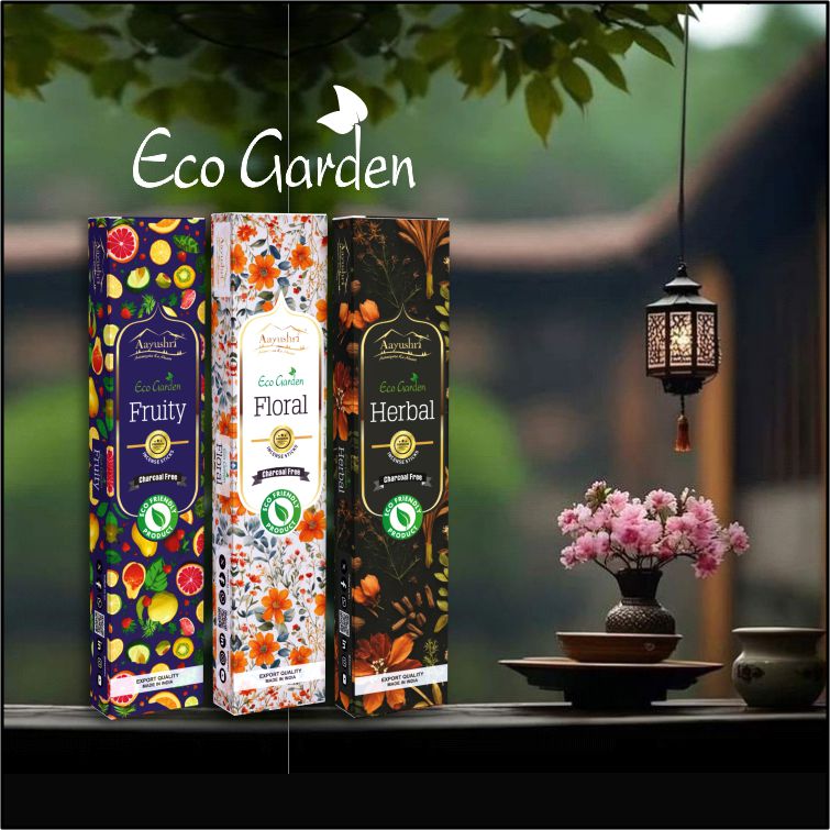 Eco Garden: Mix Pack - Charcoal free incense stick (6 Nos.)